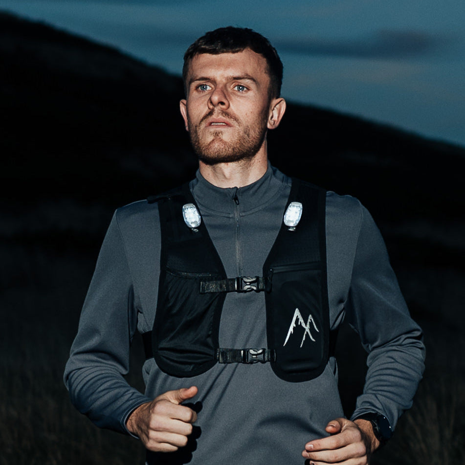Black LED Running Vest