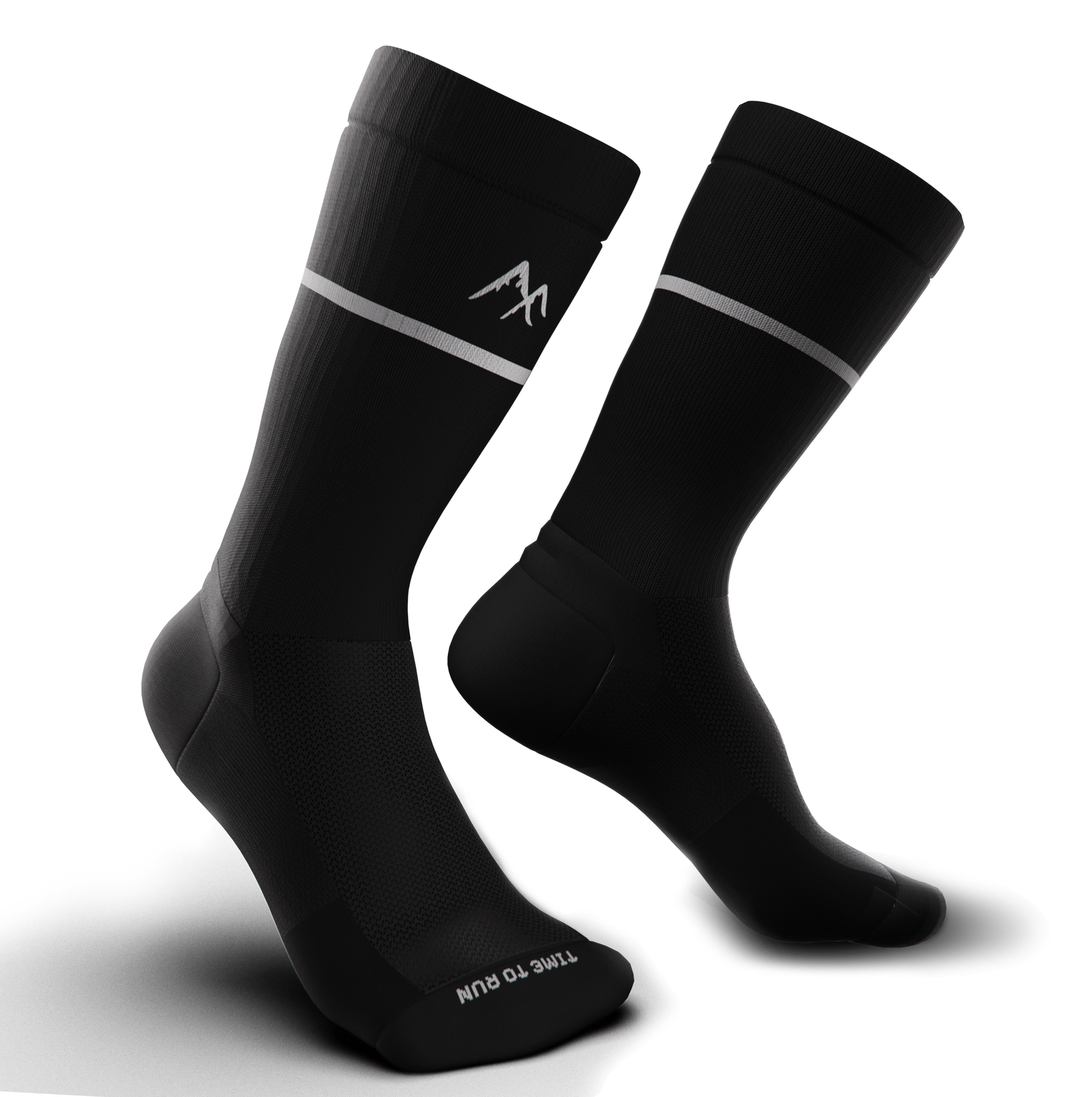 Black Technical Running Sock