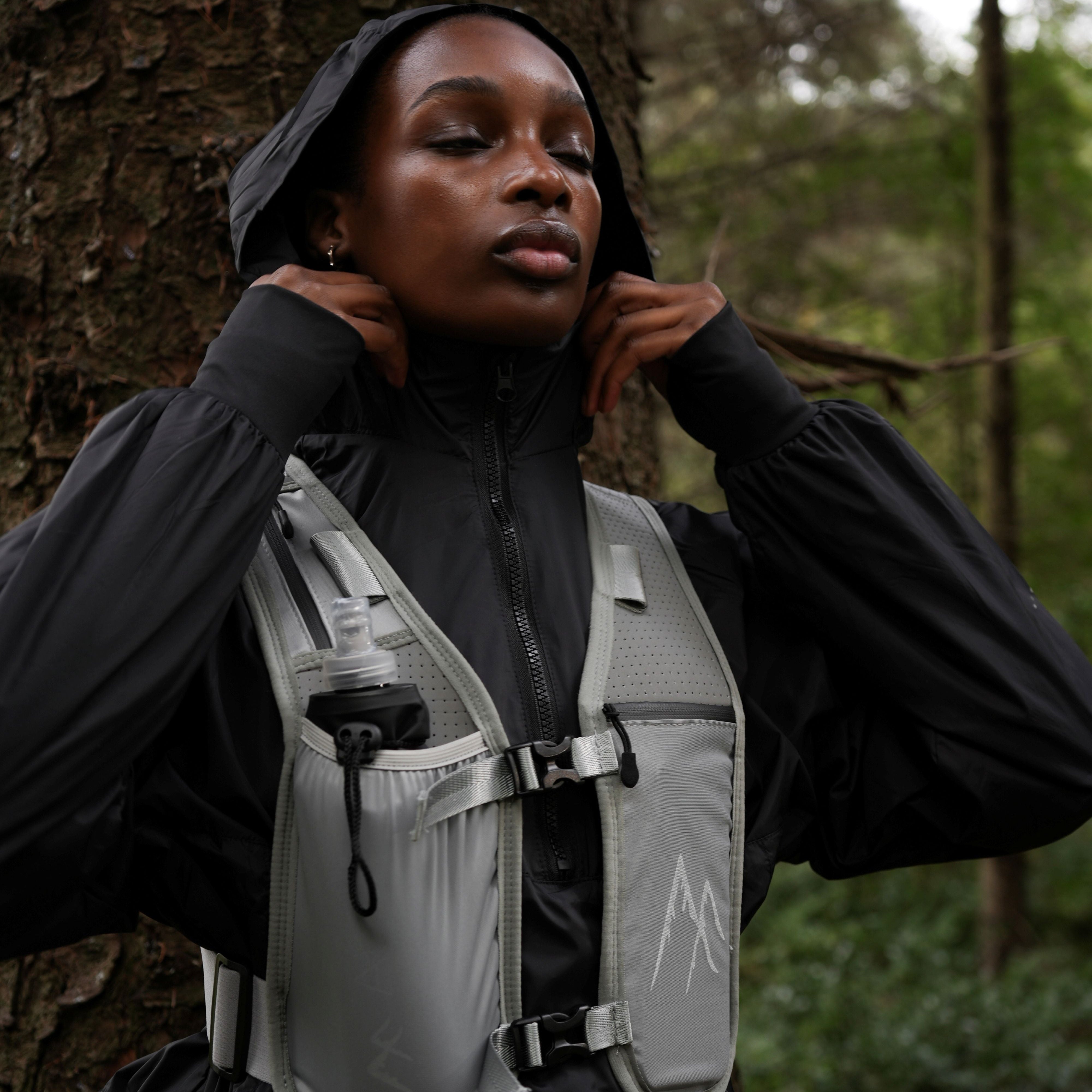 Grey LED Running Vest