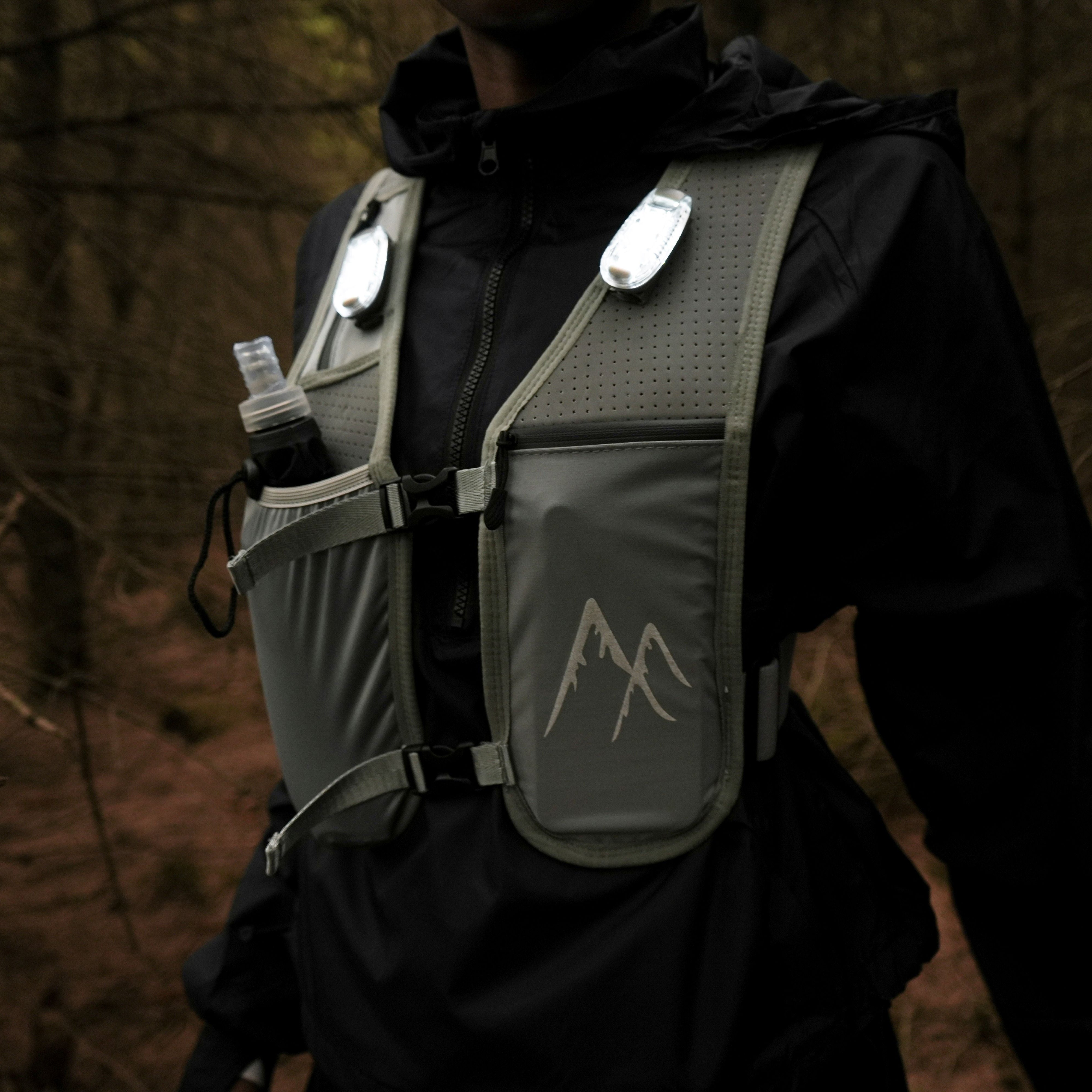Grey LED Running Vest