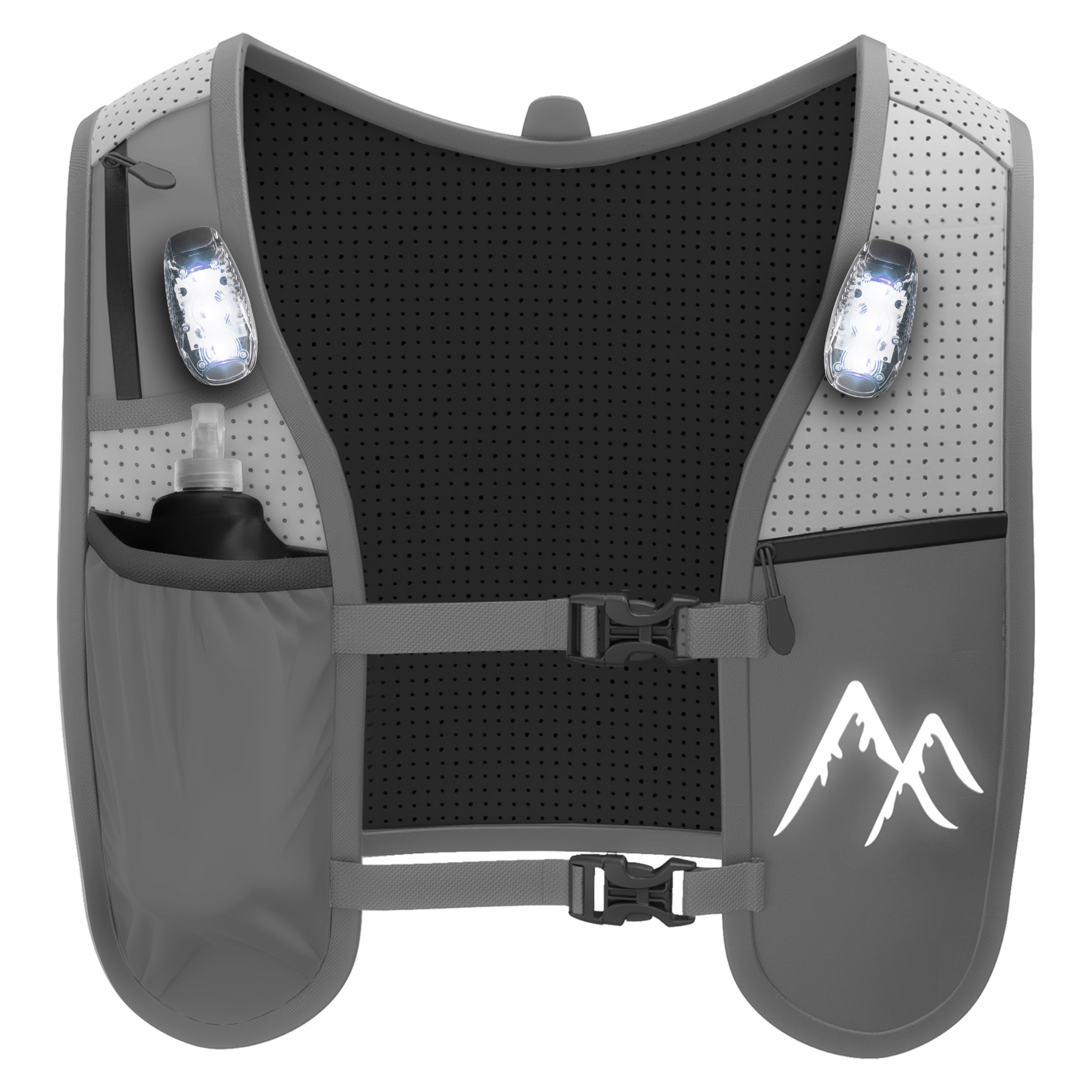 Grey LED Running Vest