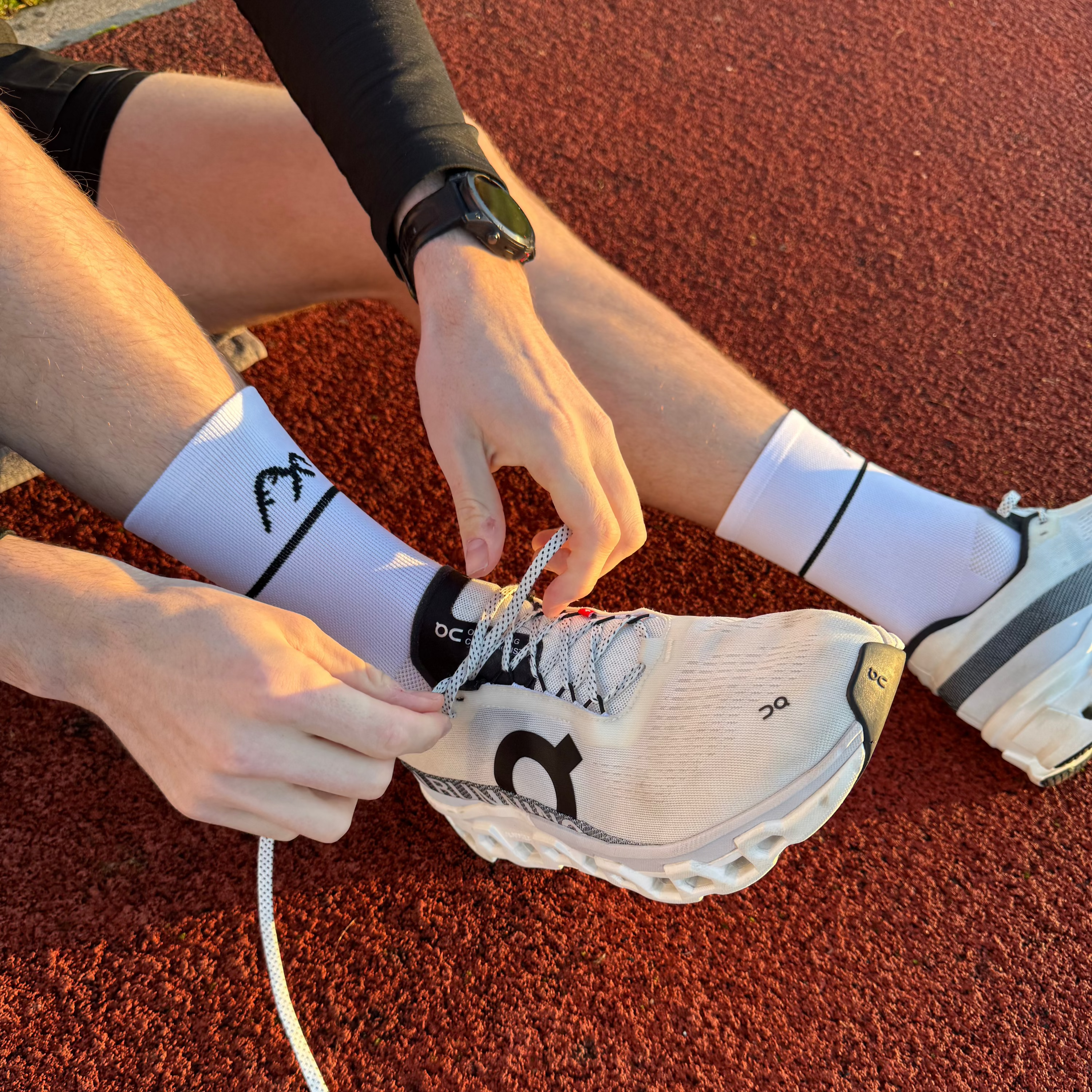 Classic White Technical Running Sock