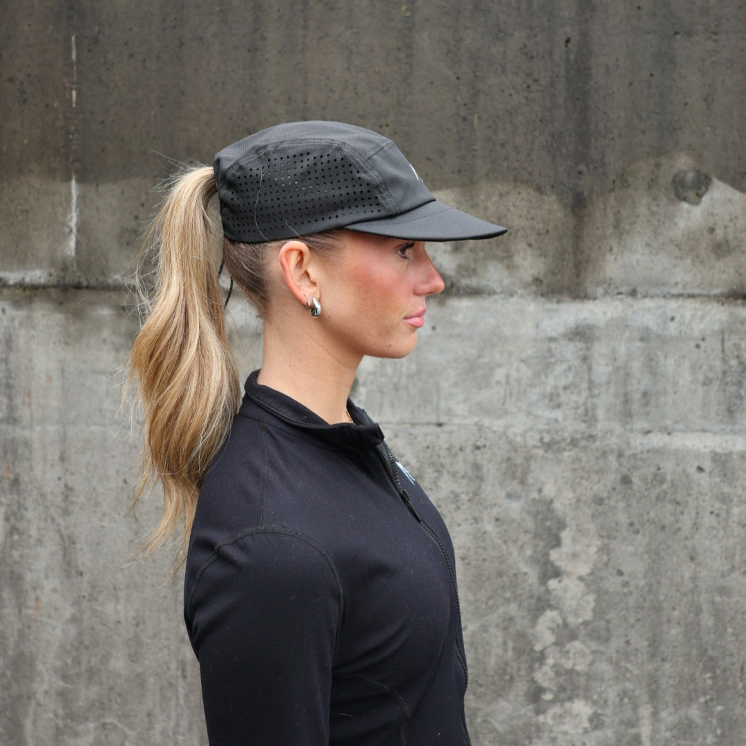 Black Running Cap | LaserFlow