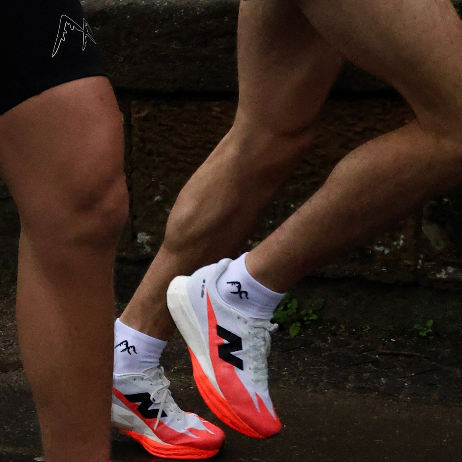 White Short Crew Running Socks | Technical Blend