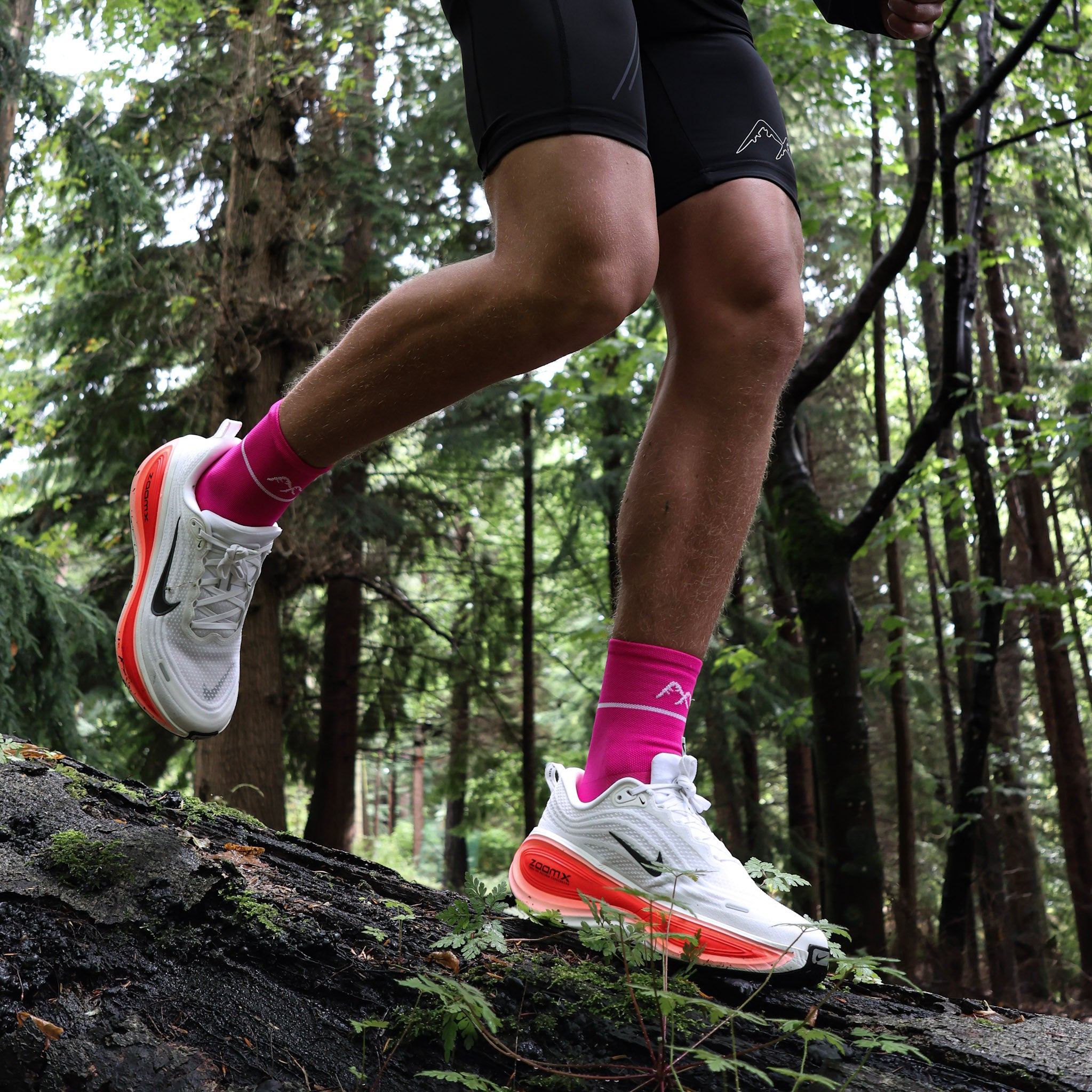 Neon Pink Technical Running Sock