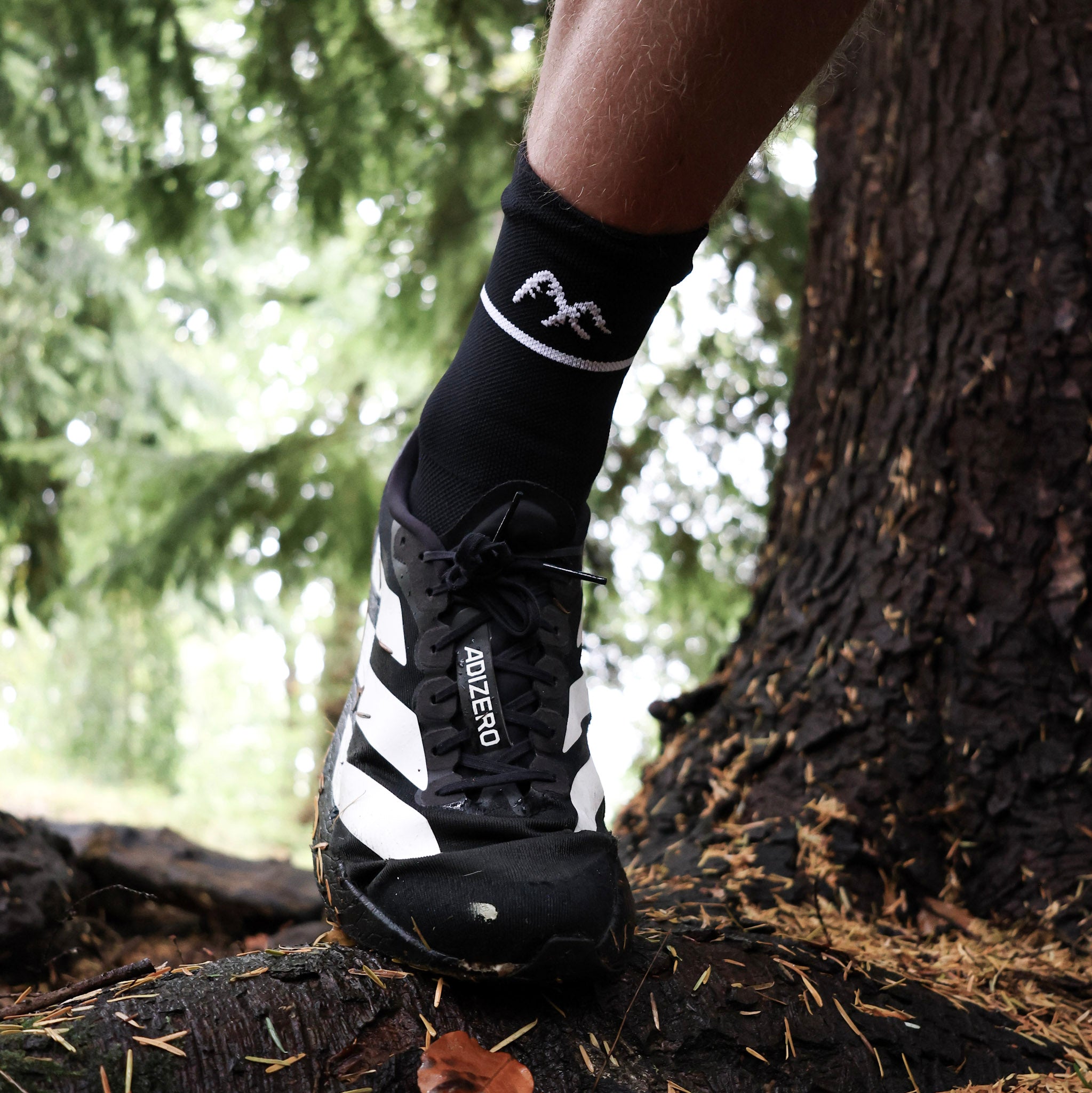 Black Technical Running Sock