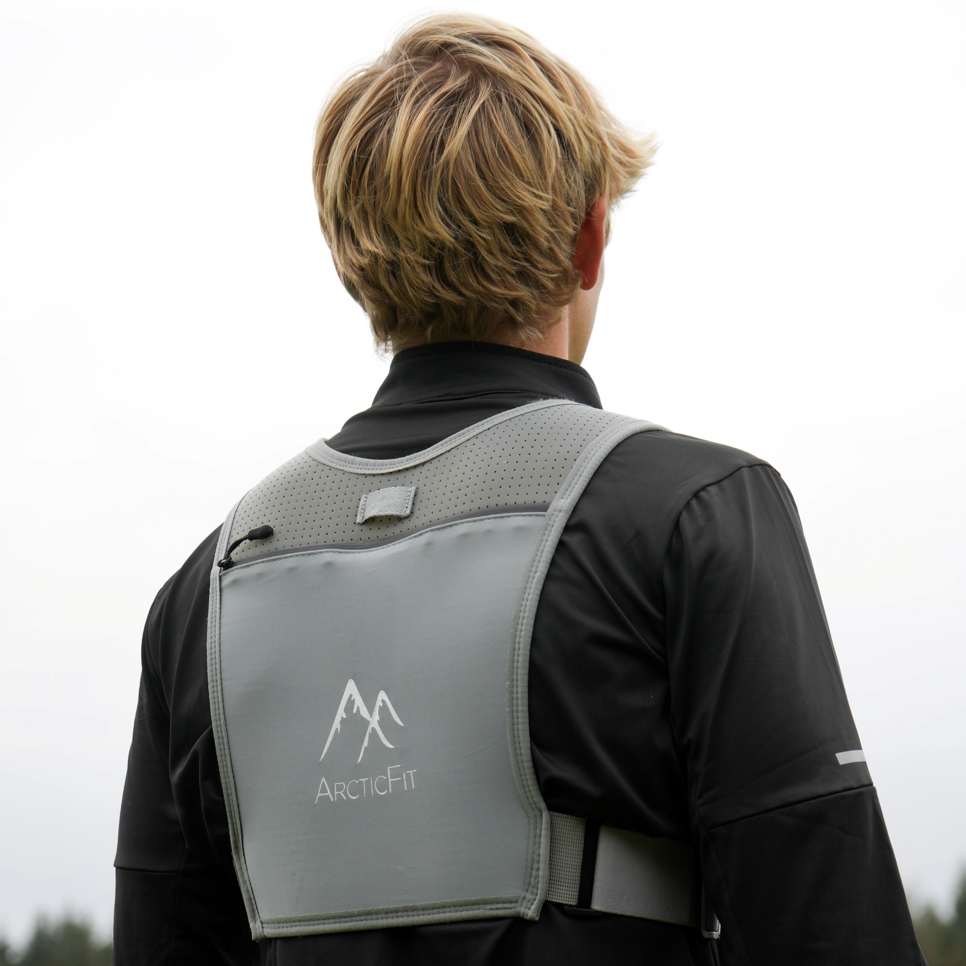 Grey ArcticFit LED Running Vest