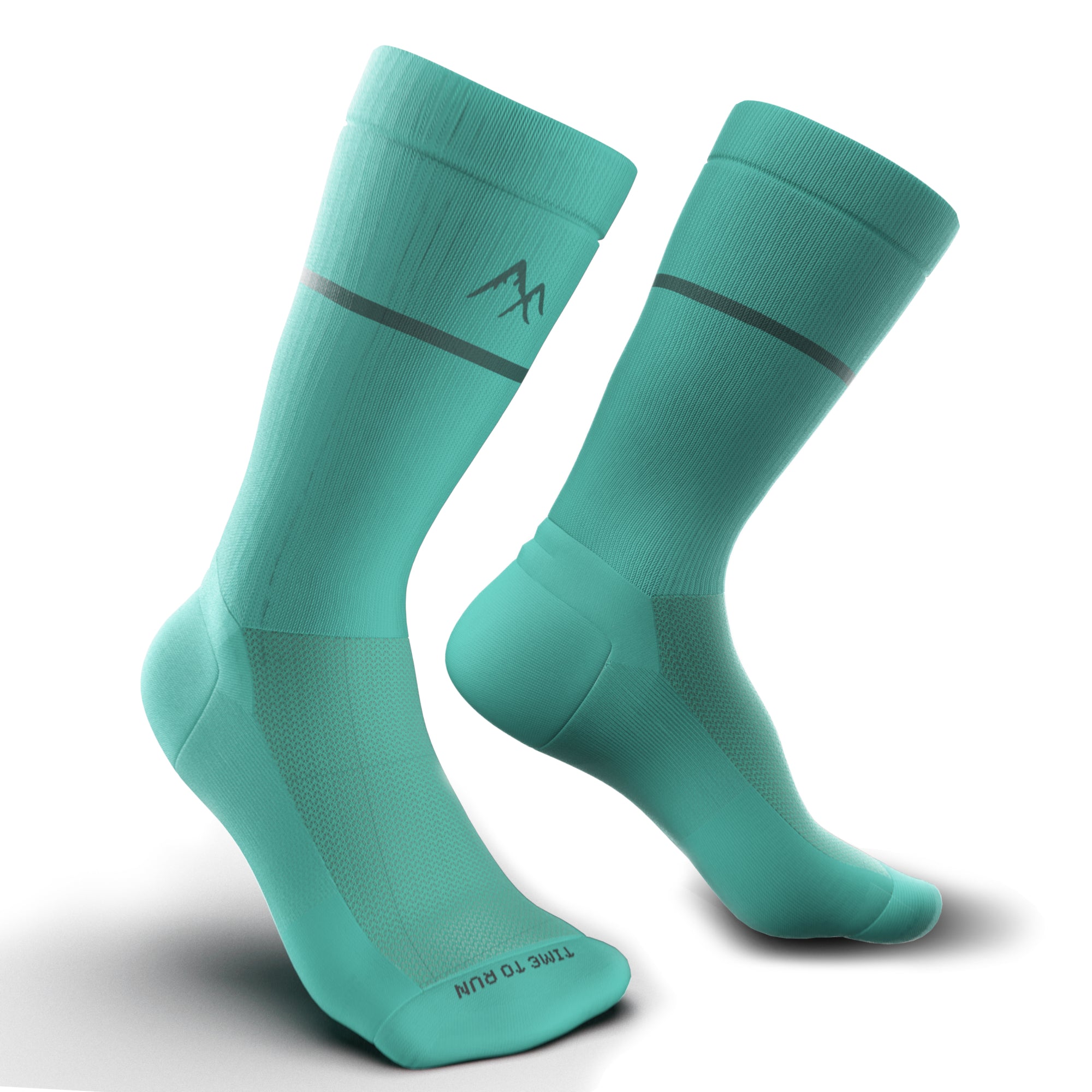 Mint Green Technical Running Sock