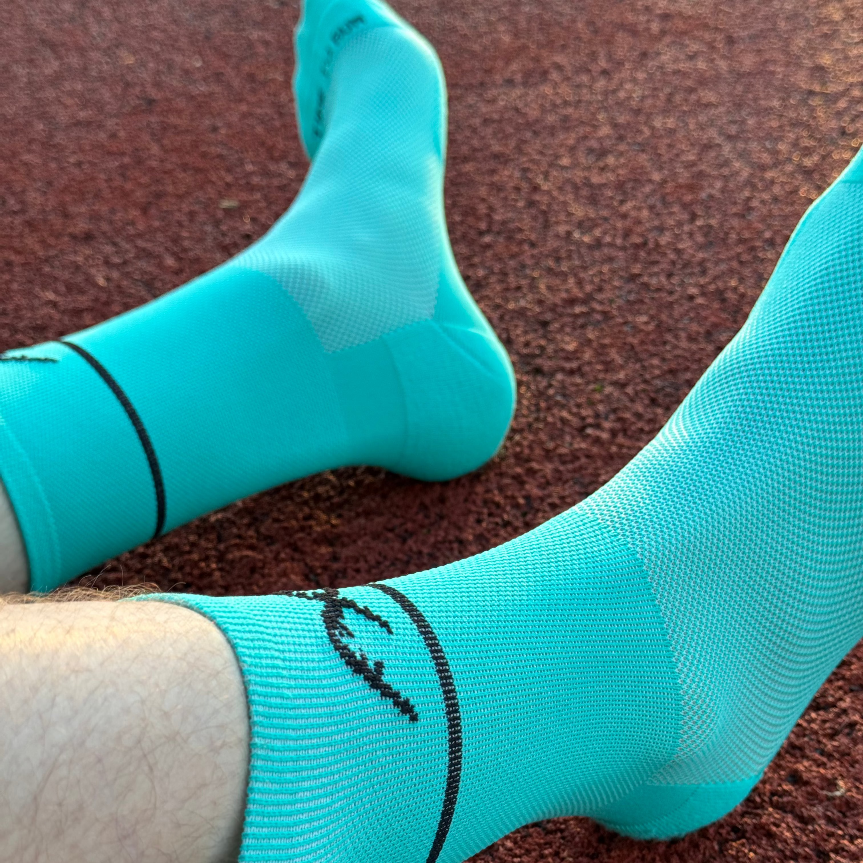 Mint Green Technical Running Sock