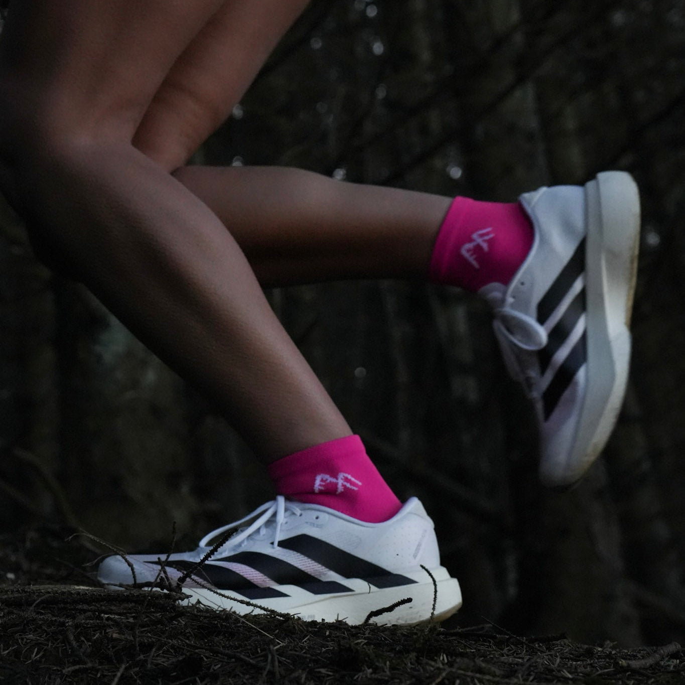Pink Short Crew Running Socks | Technical Blend