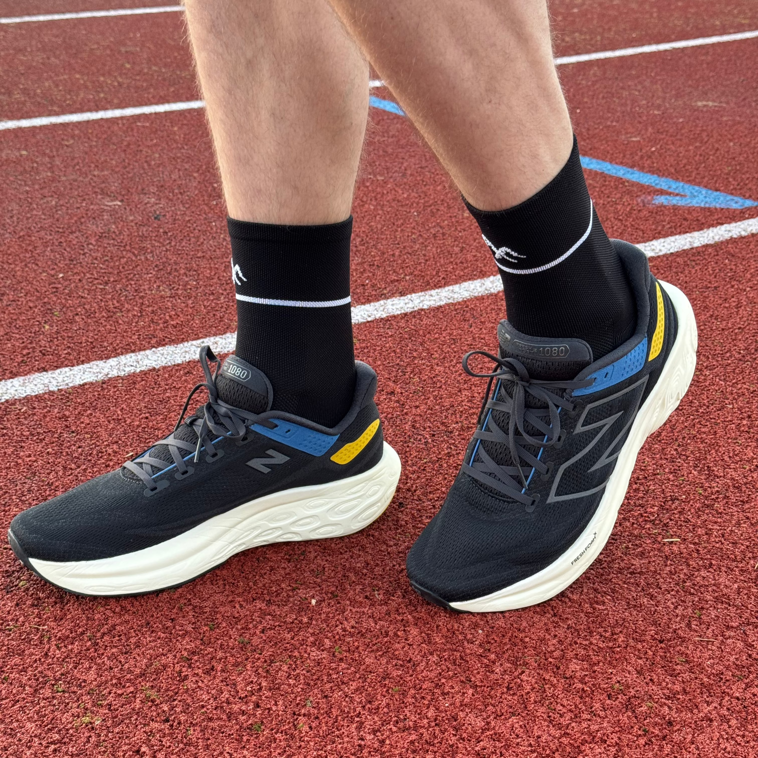 Black Technical Running Sock