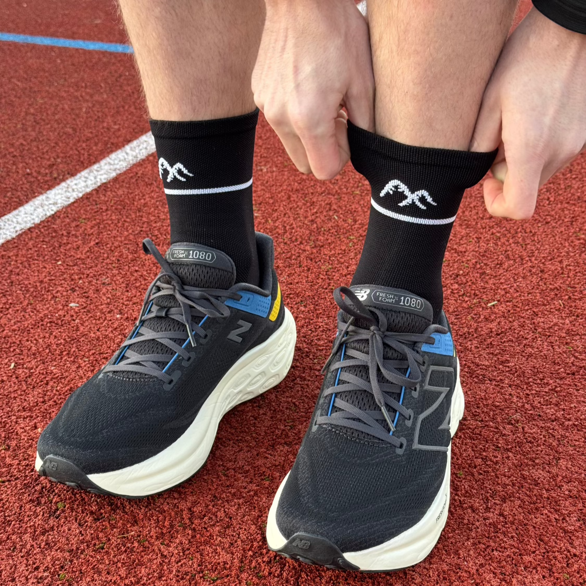 Black Technical Running Sock