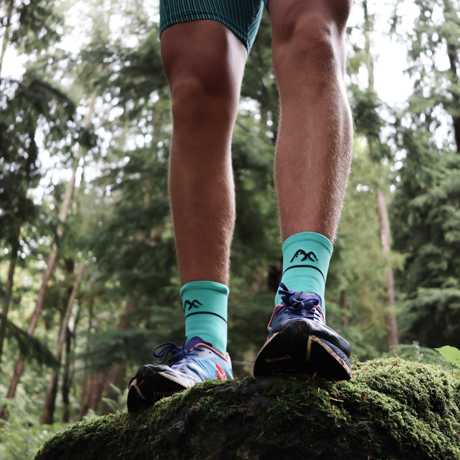 Mint Green Technical Running Sock