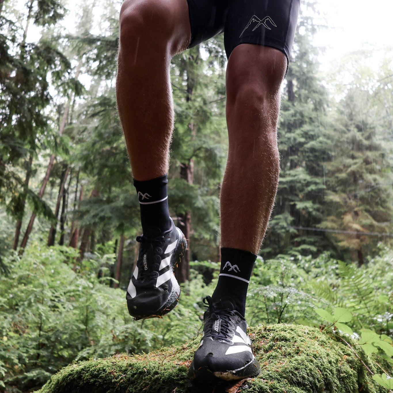 Black Technical Running Sock