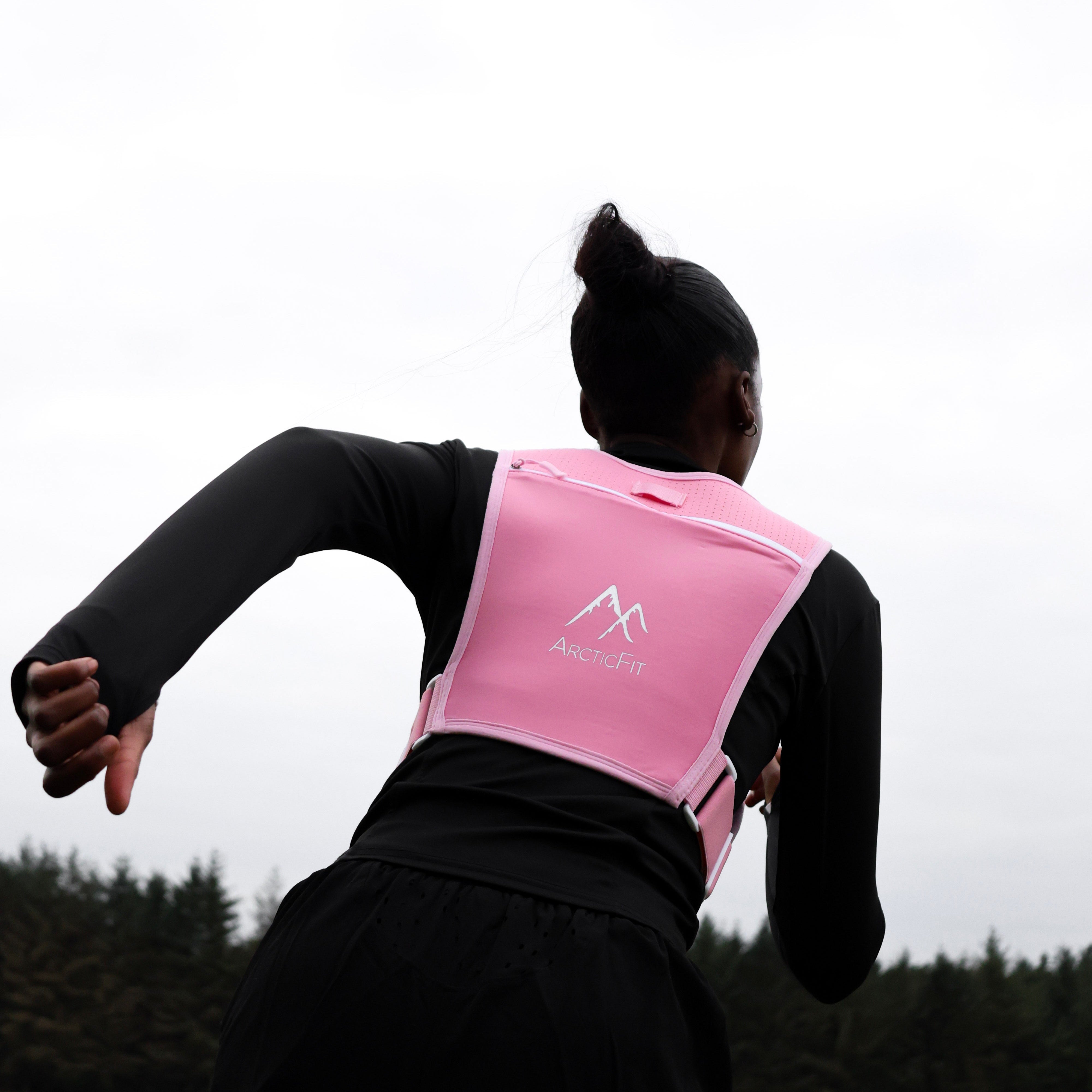Pink ArcticFit LED Running Vest