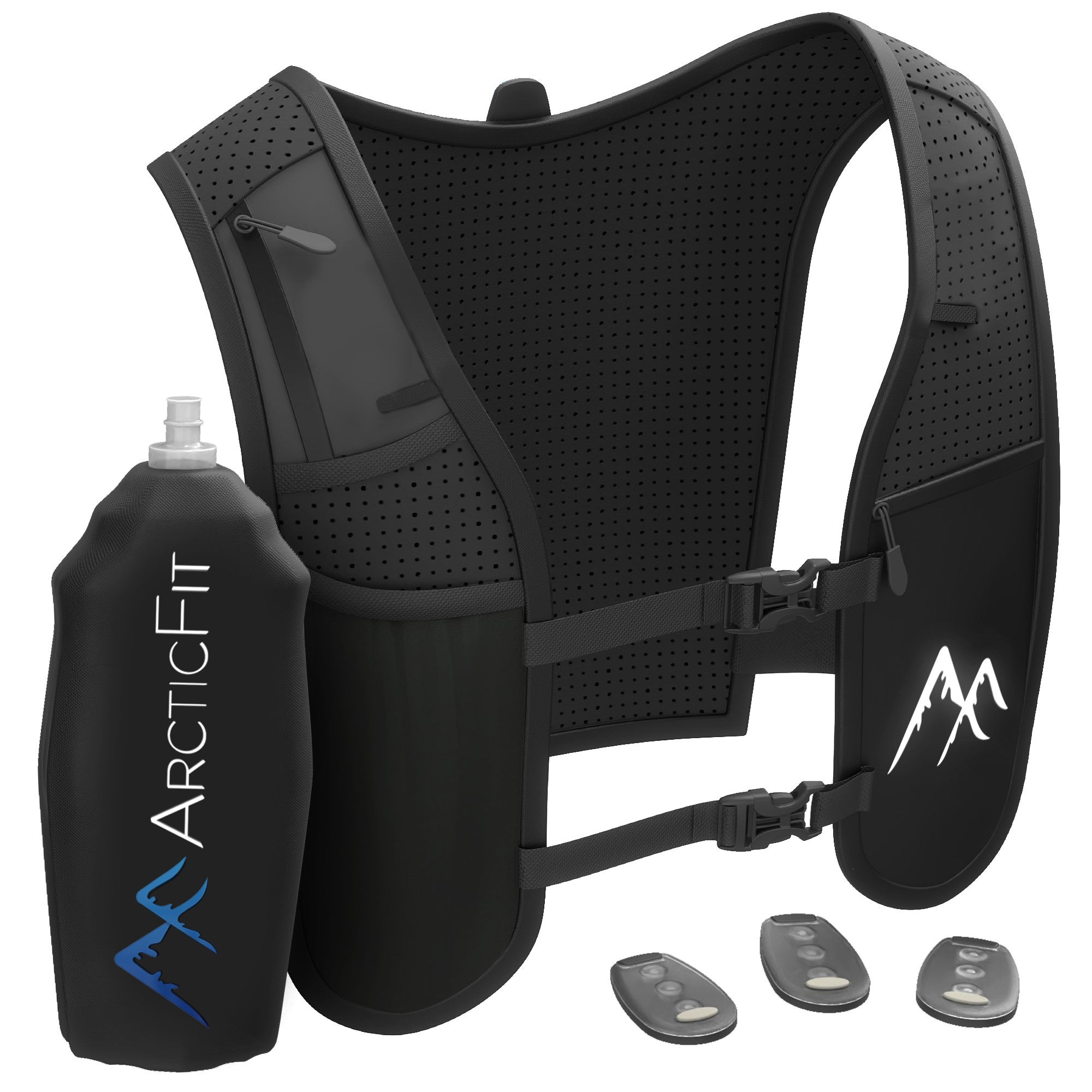 Black ArcticFit LED Running Vest