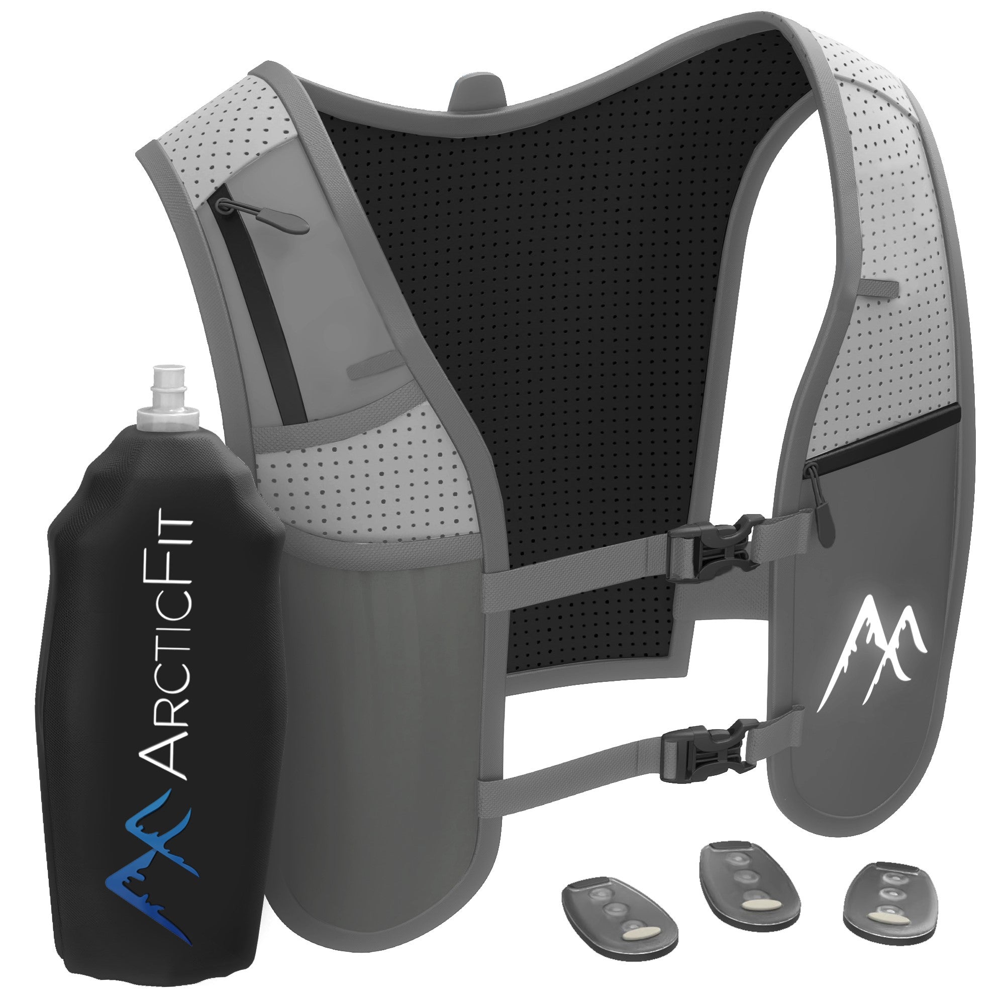 Grey ArcticFit LED Running Vest