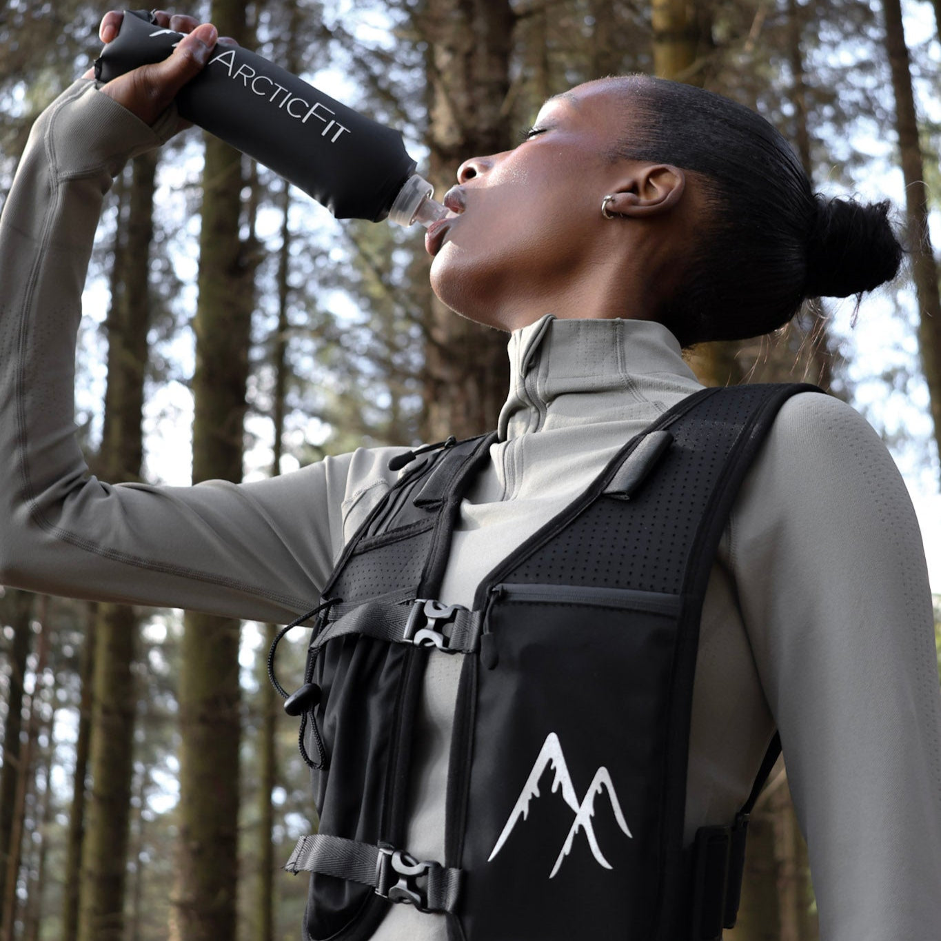 Black ArcticFit LED Running Vest